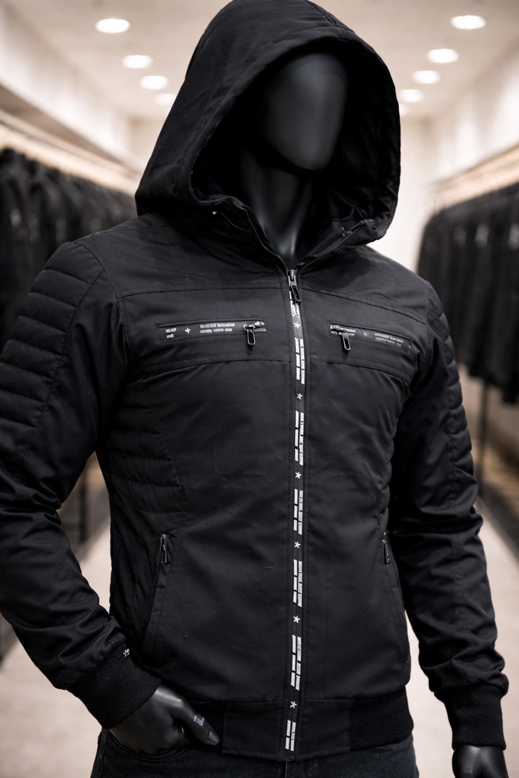 CHAQUETA HOMBRE CAPOTA BLACK